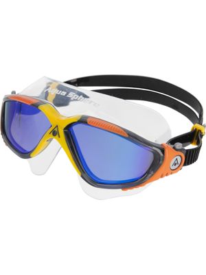 Aqua Sphere Vista Swim Mask - Titanium Indigo Mirror/Dark Grey/Orange