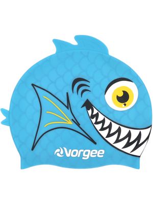 Vorgee Fishhead Swim Cap - Piranha Light Blue