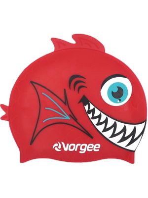 Vorgee Fishhead Swim Cap - Piranha Red