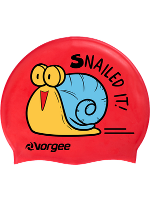 Vorgee Junior Character Swim Cap - Snailed It