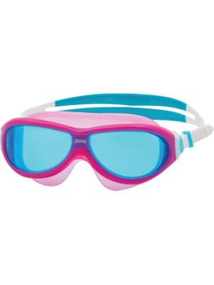 Zoggs Phantom Junior Swim Mask - Blue Tint/Pink/White