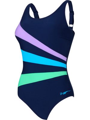 Zoggs Sandon Adjustable Scoopback One Piece - Circus