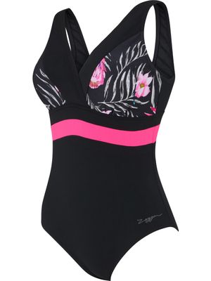 Zoggs Squareback One Piece - Safari Leaf