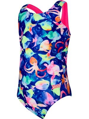 Zoggs Toddlers Actionback One Piece - Bubbles