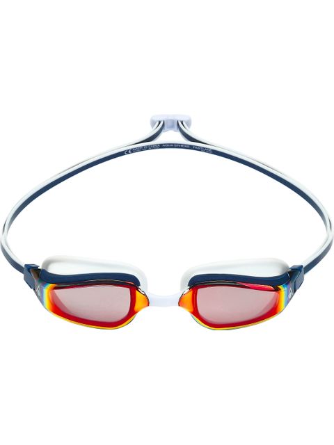 Aqua Sphere Fastlane Googles - Titanium Red Mirror / Navy / Red