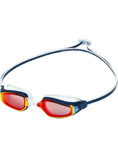 Aqua Sphere Fastlane Googles - Titanium Red Mirror / Navy / Red