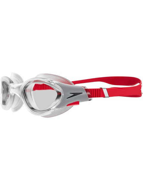 Speedo Biofuse 2.0 Goggles - Clear/Fed Red/Silver