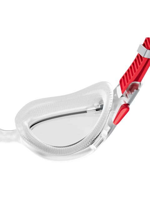 Speedo Biofuse 2.0 Goggles - Clear/Fed Red/Silver