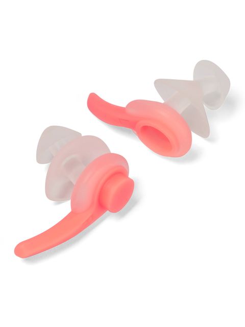 Speedo Biofuse Earplugs - Clear/Fluro Tangerine