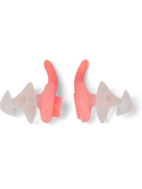 Speedo Biofuse Earplugs - Clear/Fluro Tangerine