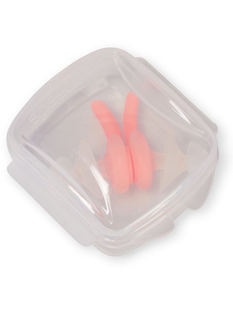 Speedo Biofuse Earplugs - Clear/Fluro Tangerine