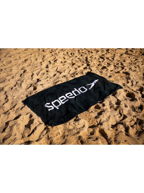 Speedo Logo Towel - Black & White