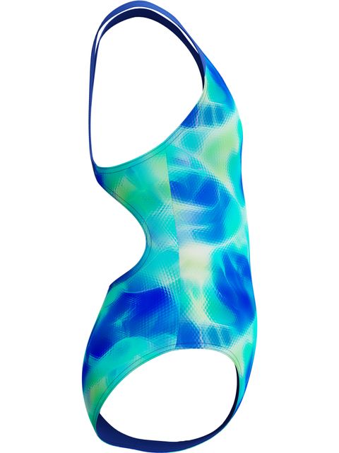 Speedo Allover Print Splashback One Piece - Blue/Sapphire