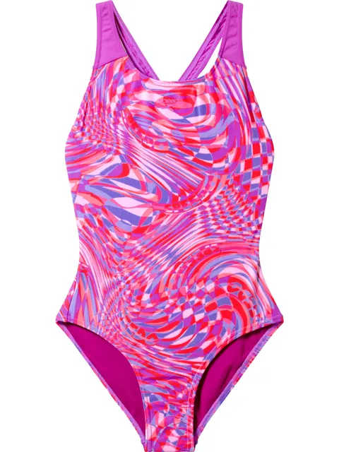 Speedo Printed Splashback One Piece - Neon Jelly