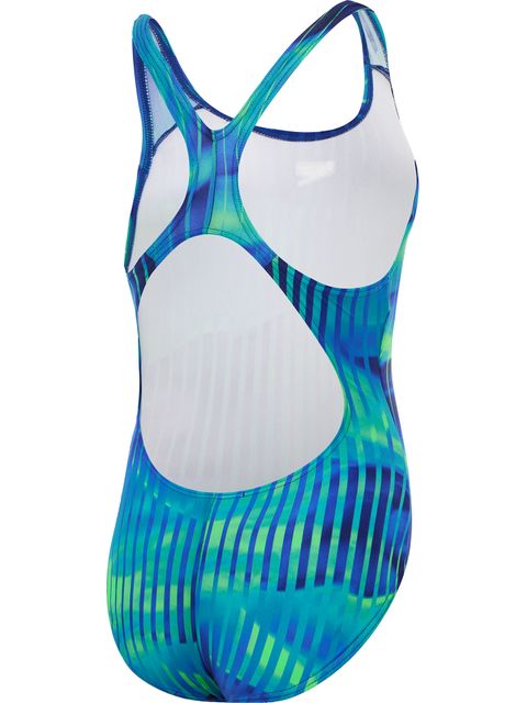 Speedo Linear Lava Splashback One Piece - Blue/Green