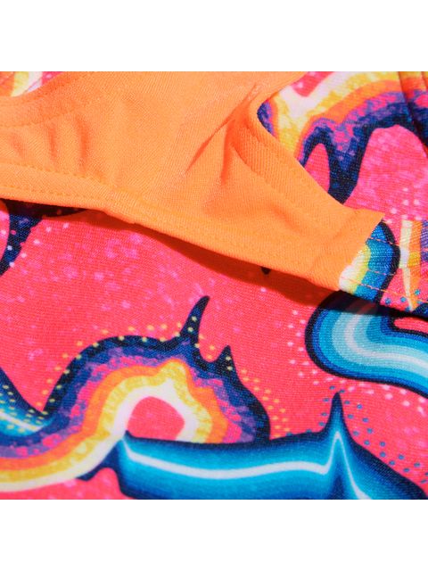 Speedo Splashback One Piece - Pink/Cobalt/Lemon