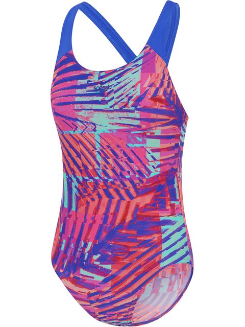 Speedo Digital Allover Splashback One Piece - Cobalt Pop