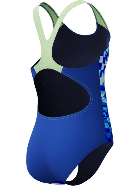 Speedo Placement Splashback One Piece - Sapphire/Clover