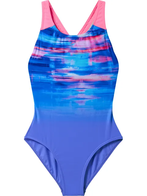 Speedo Engineered Printed Splashback One Piece - Moonlight Lavender/Hope