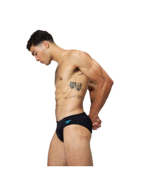 Speedo 7cm Tech Panel Briefs - Black/Cobalt Pop 