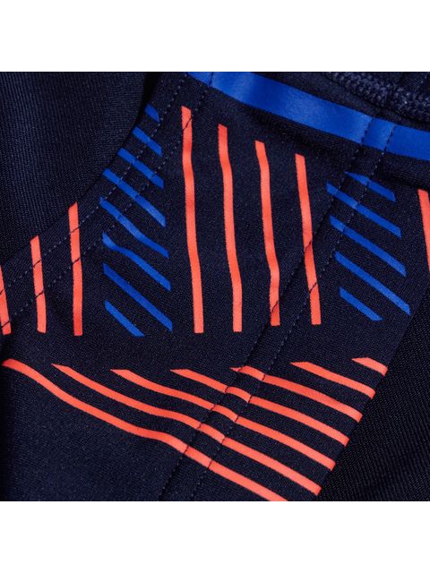 Speedo Tech Panel 7cm Briefs - Navy/Orange/Cobalt