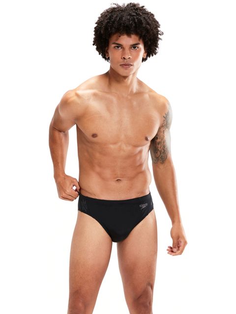 Speedo Splice 7cm Briefs - Hyperboom Logo/Black/Grey