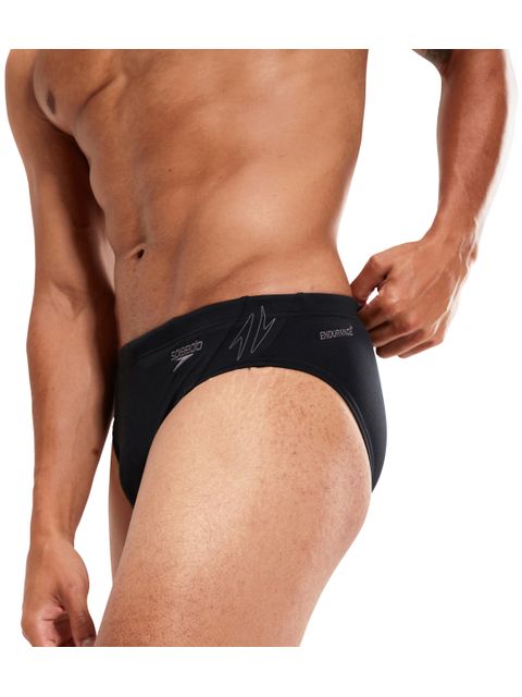 Speedo Splice 7cm Briefs - Hyperboom Logo/Black/Grey