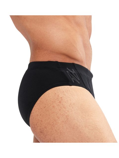 Speedo Splice 7cm Briefs - Hyperboom Logo/Black/Grey
