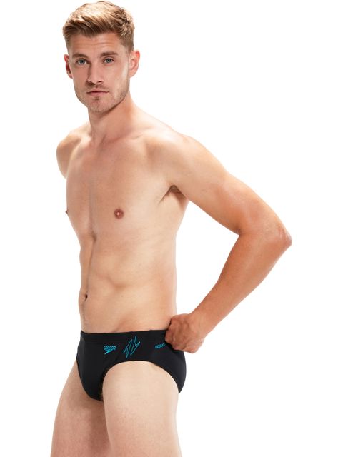 Speedo 7cm Splice Briefs - Hyperboom Black/Bolt
