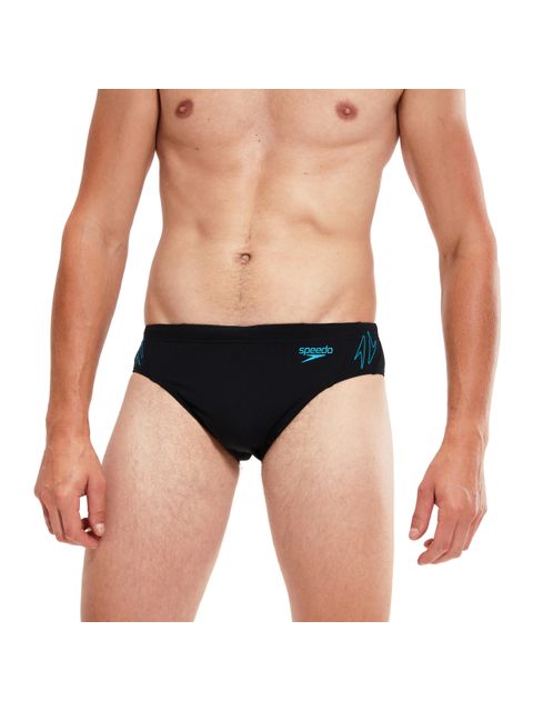 Speedo 7cm Splice Briefs - Hyperboom Black/Bolt