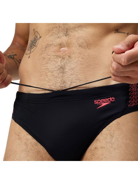 Speedo Splice Briefs - Hyperboom Black/Coral Sands
