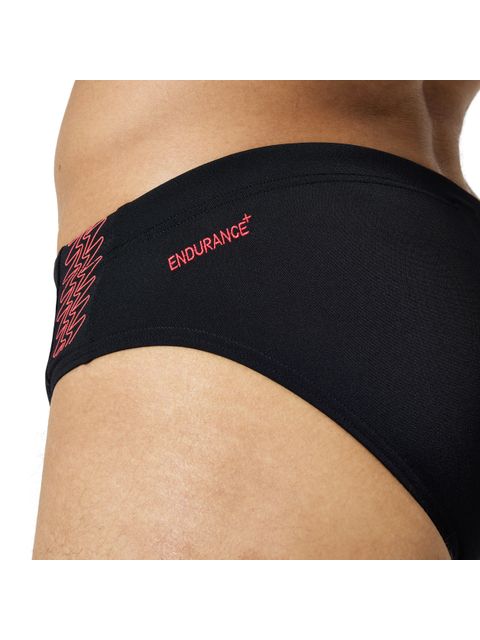 Speedo Splice Briefs - Hyperboom Black/Coral Sands