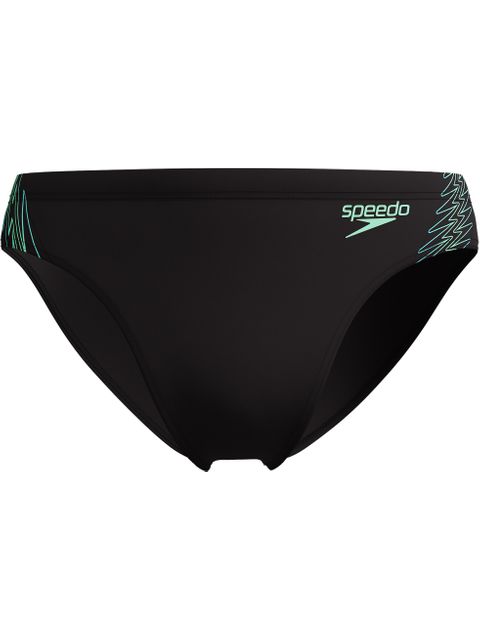 Speedo Hyperboom Splice Briefs - Black/Alfalfa Green