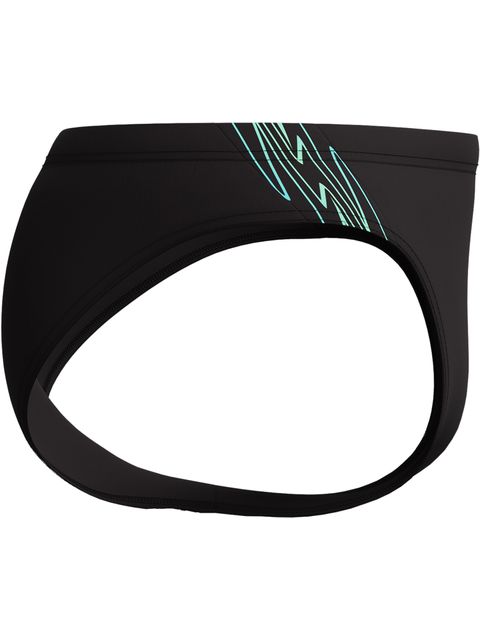 Speedo Hyperboom Splice Briefs - Black/Alfalfa Green