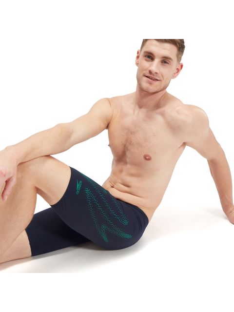Speedo Jammers - Hyperboom Logo/Navy/Green
