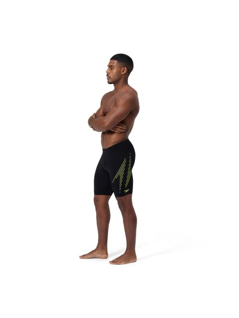Speedo Placement Jammers - Hyperboom Black/Hyper Yellow