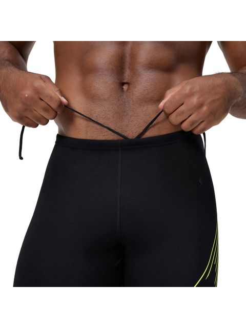 Speedo Placement Jammers - Hyperboom Black/Hyper Yellow