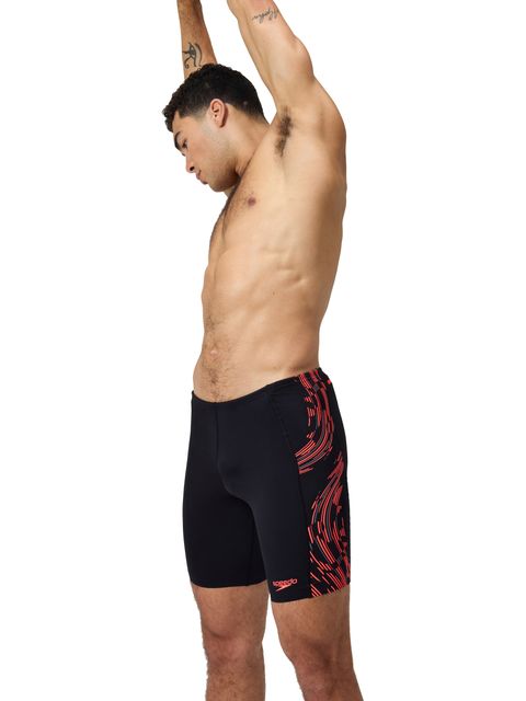 Speedo Tech Panel Jammers - Red/Charcoal