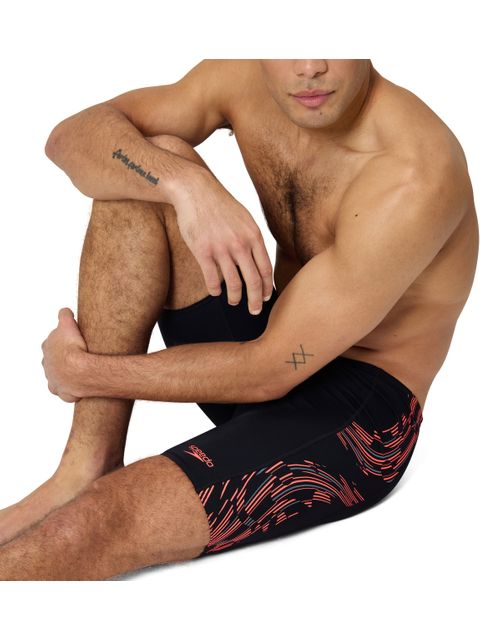 Speedo Tech Panel Jammers - Red/Charcoal