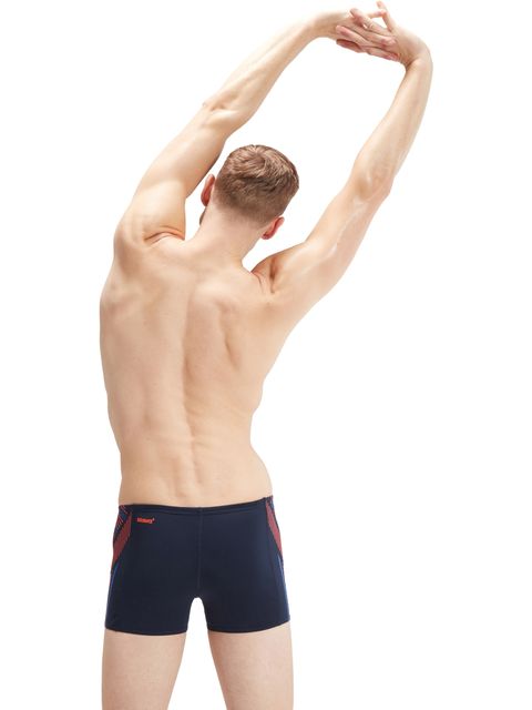 Speedo Tech Panel Aquashorts - Navy/Orange/Cobalt