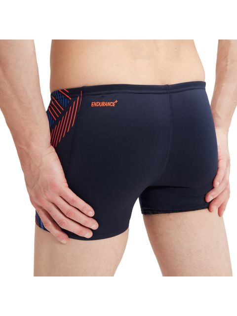 Speedo Tech Panel Aquashorts - Navy/Orange/Cobalt