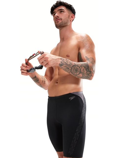 Speedo Splice Jammers - Hyperboom Logo/Black/Grey