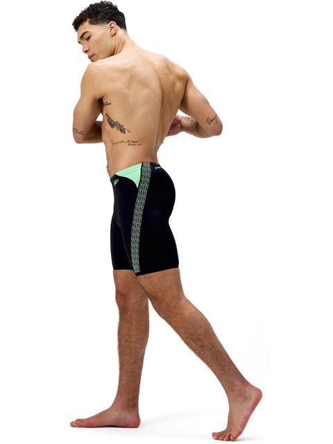 Speedo Hyperboom Splice Jammers - Black/Alfalfa Green