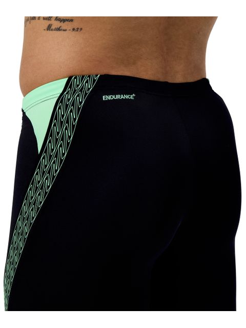 Speedo Hyperboom Splice Jammers - Black/Alfalfa Green