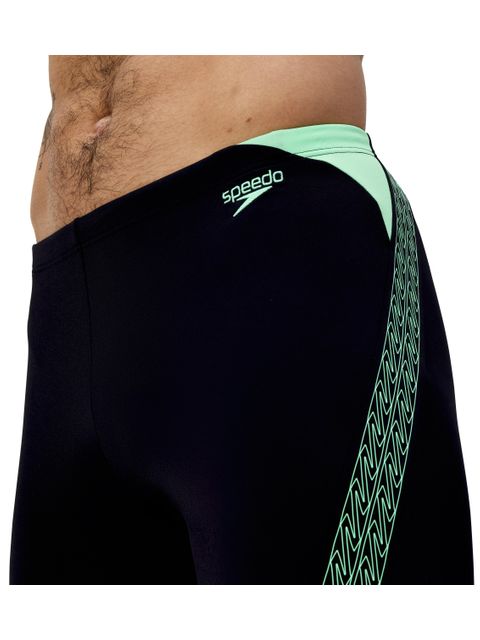 Speedo Hyperboom Splice Jammers - Black/Alfalfa Green