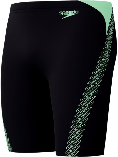 Speedo Hyperboom Splice Jammers - Black/Alfalfa Green