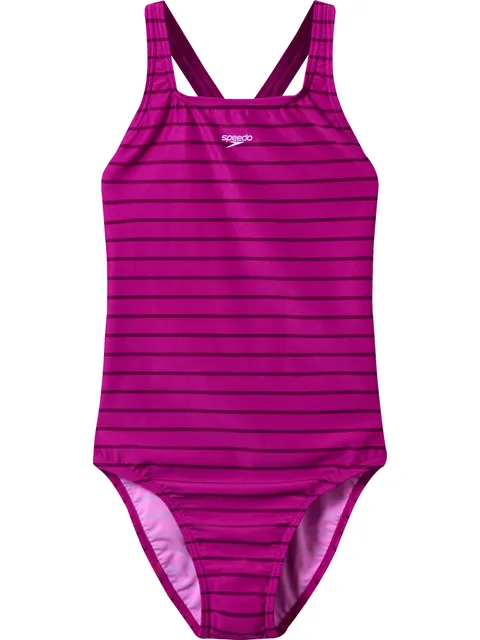 Speedo Printed Medalist One Piece - Berry Cool/Wineberry