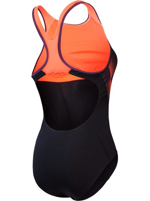 Speedo Laneback One Piece - Red/Plum