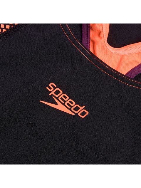 Speedo Laneback One Piece - Red/Plum