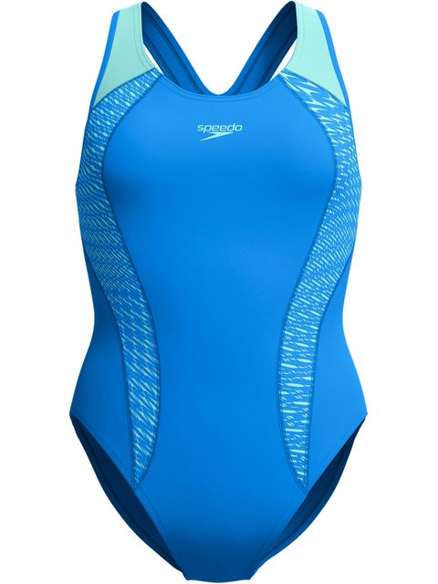 Speedo Laneback One Piece - Lagoon Blue
